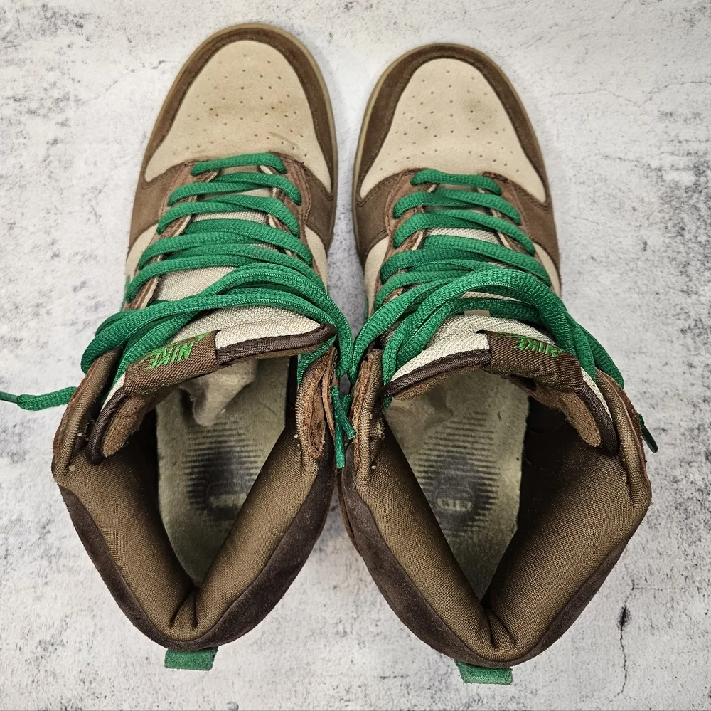 2007 Nike SB Premium Dunk High "Wood Deck" / Mens Size 10.5 - Picture 8 of 11